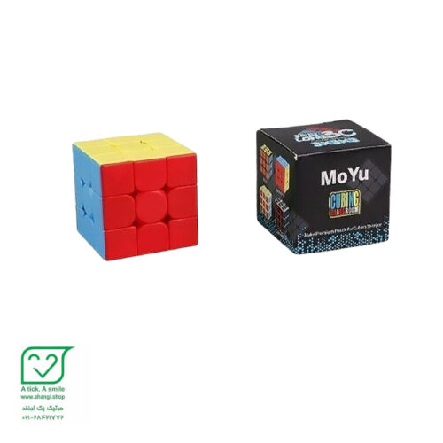 روبیک 3×3 مشکی آبی MoYu مدل حرفه‌ای خودرنگ خارجی